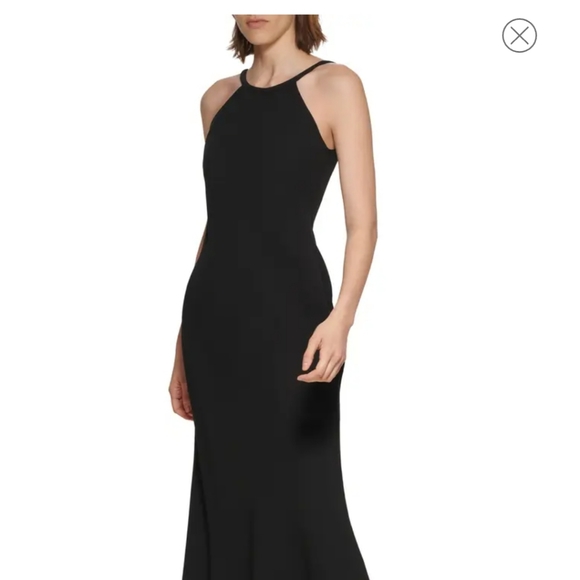 Calvin Klein Women's Crepe Halter Dress - Picture 1 of 4